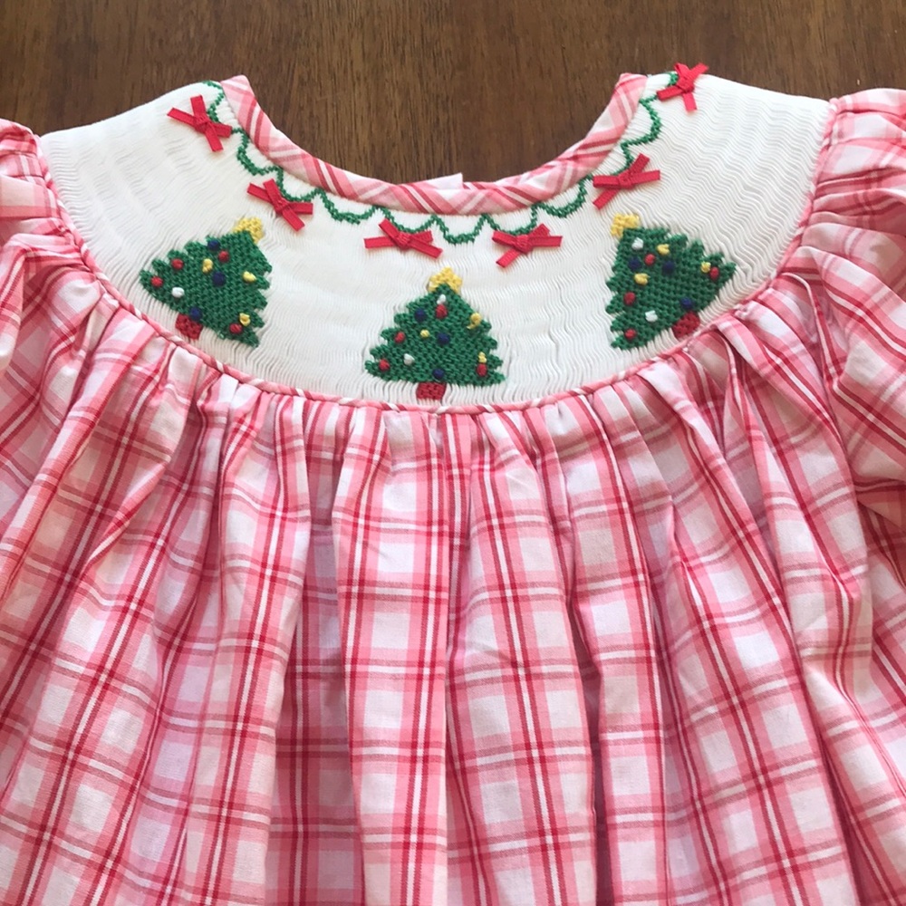 Beautiful smocked Christmas Dress